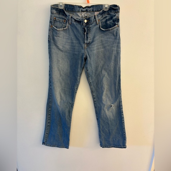Lucky Brand ☘️ Easy Rider Dungarees Jeans, Size 14 Bootcut. Button Fly. USA made - Picture 3 of 9